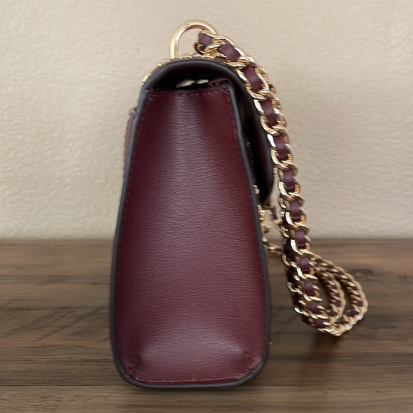Michael Kors Rose Medium Flap Shoulder Chain Signature Bag - Picture 9 of 16